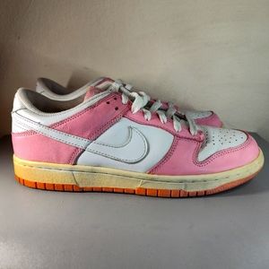 Vintage 2005 Nike Dunk Low Real Pink White 309324-613 Women’s Size 8.5